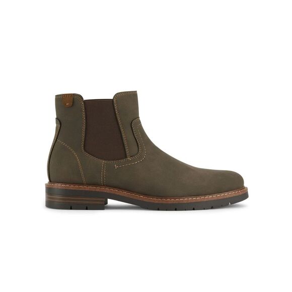 NWT DOCKERS Mens Brown Goring Ransom Round Toe Block Heel Chelsea 13 M